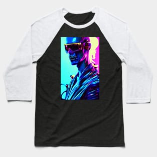 DJ steampunk techno music en rave cyberpunk Baseball T-Shirt